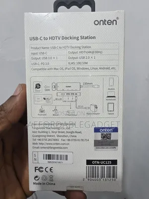 Onten Usb C to HDTV Docking Station Rj45 5gbps