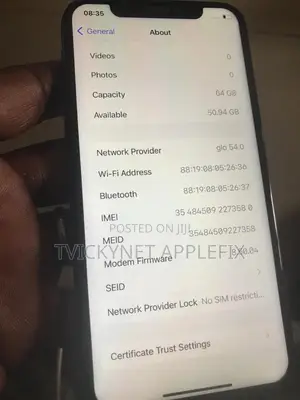 Apple iPhone X 64 GB Black