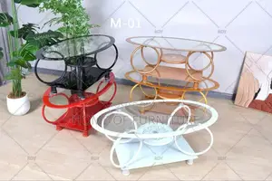 Glass Center Table – Modern Coffee Table for Living Room or Office –