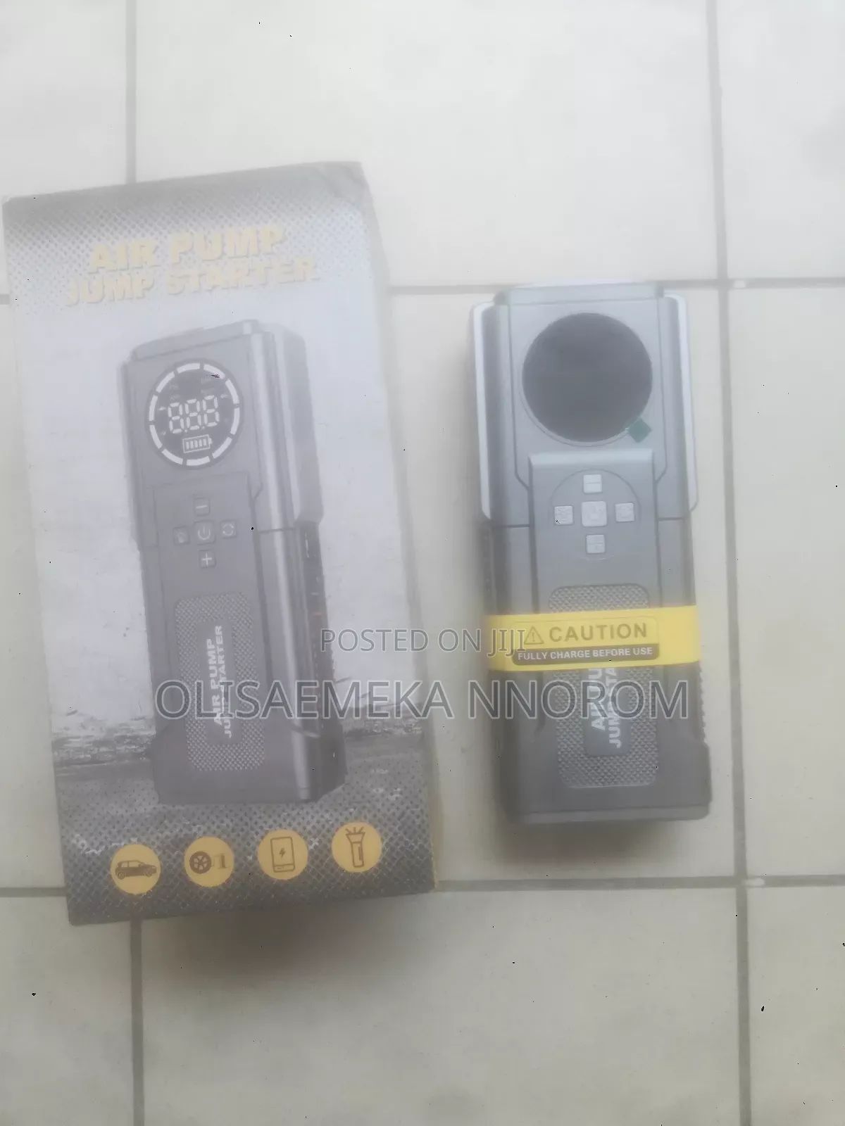 Multifunctional Automatic Jump Starter and Tire Pump