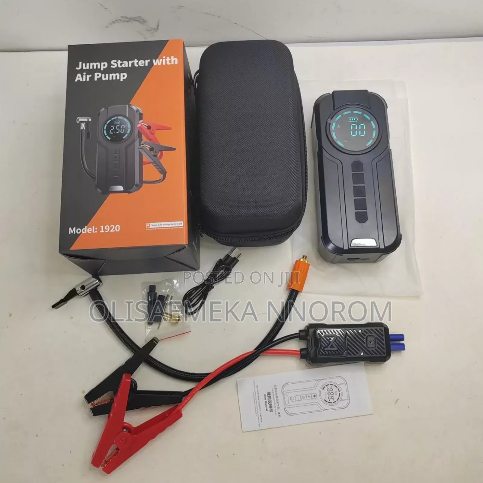 Multifunctional Automatic Jump Starter and Tire Pump
