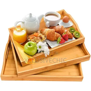 3 in 1 Wooden Tray Set