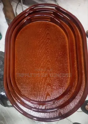 Quality 3in1 Oval Luxury Vintage Deep Wood Bar/Hotel Food Serving