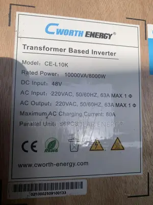 10kva 48v Cworth Inverter (Transformer Based)