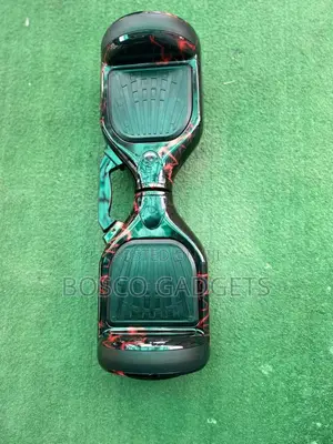 Light Red Hoverboard With Bluetooth, Led Lights, 6.5-Inch Tires