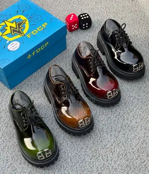 Balenciaga X Fdcp Quality Leather Derby Boots