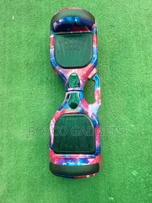 Spotted Purple Hoverboard With Bluetooth,Led Lights and 6.5-Inch Tires