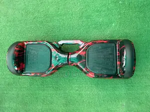 Spotted Red Hoverboard With Bluetooth, Led Lights, 6.5-Inch Tires