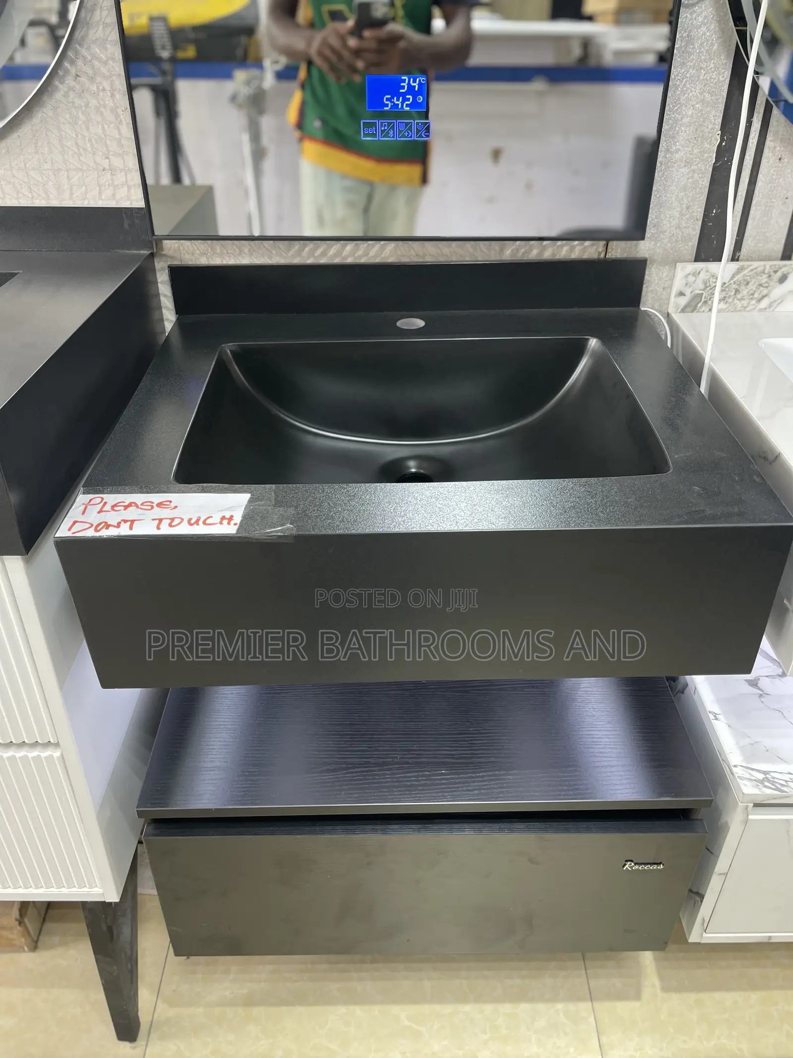 Black Marble Hanging Basin