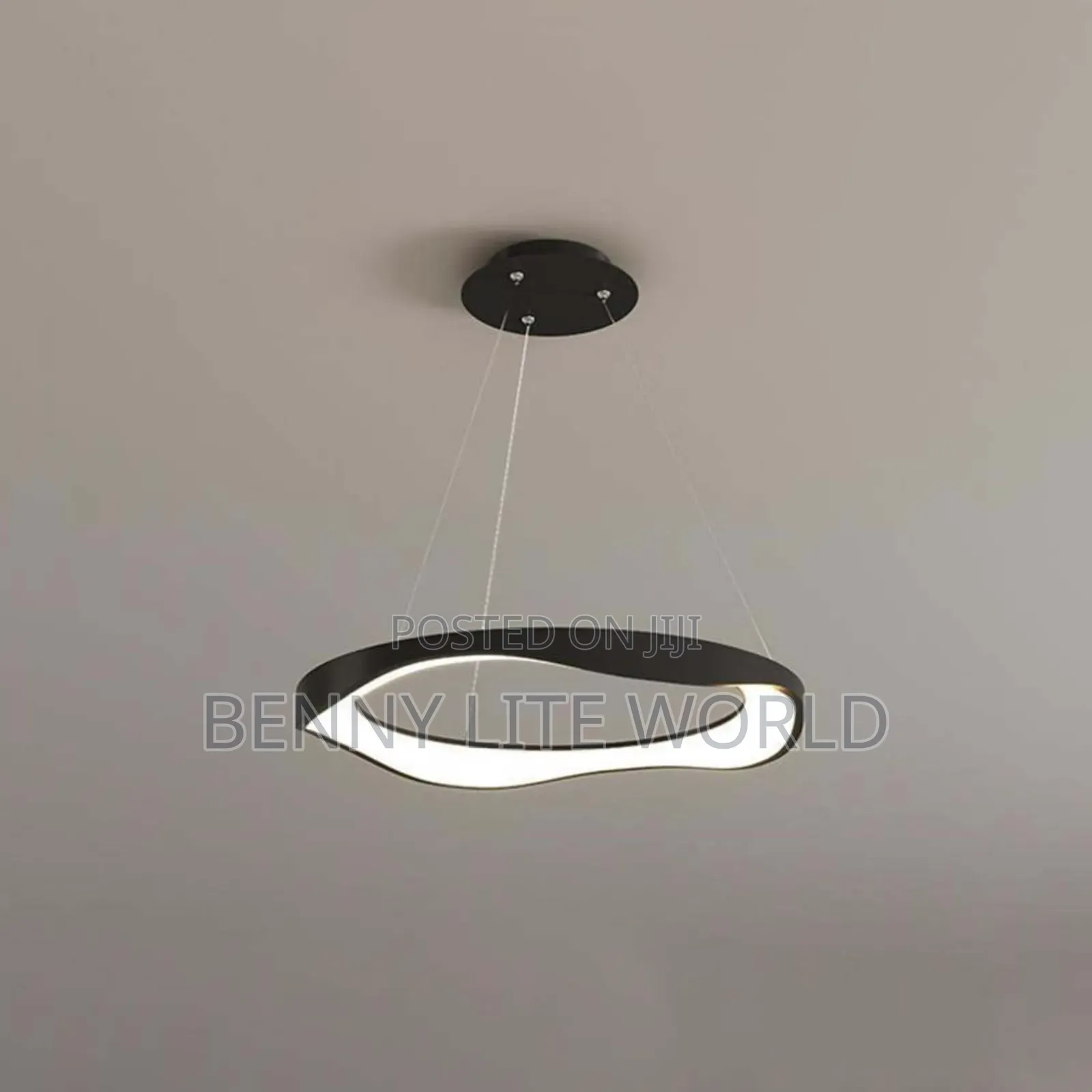 Black Led Modern Dropping Pendant Light