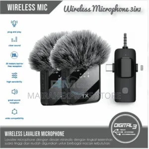 F11-2 3in1 Wireless Microphone, Noise Cancellation Wireless Mic