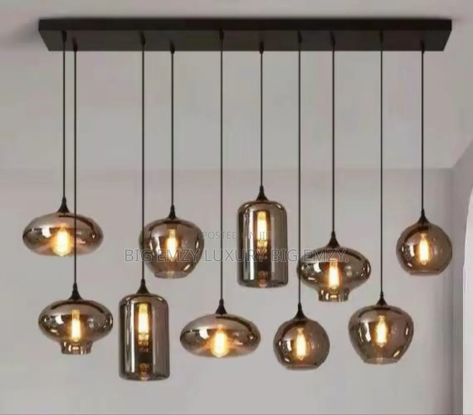 Glass Drop Chandelier Light
