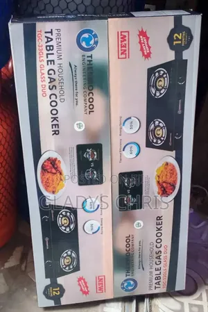 Thermocool Table Top Gas Cooker (Glass)