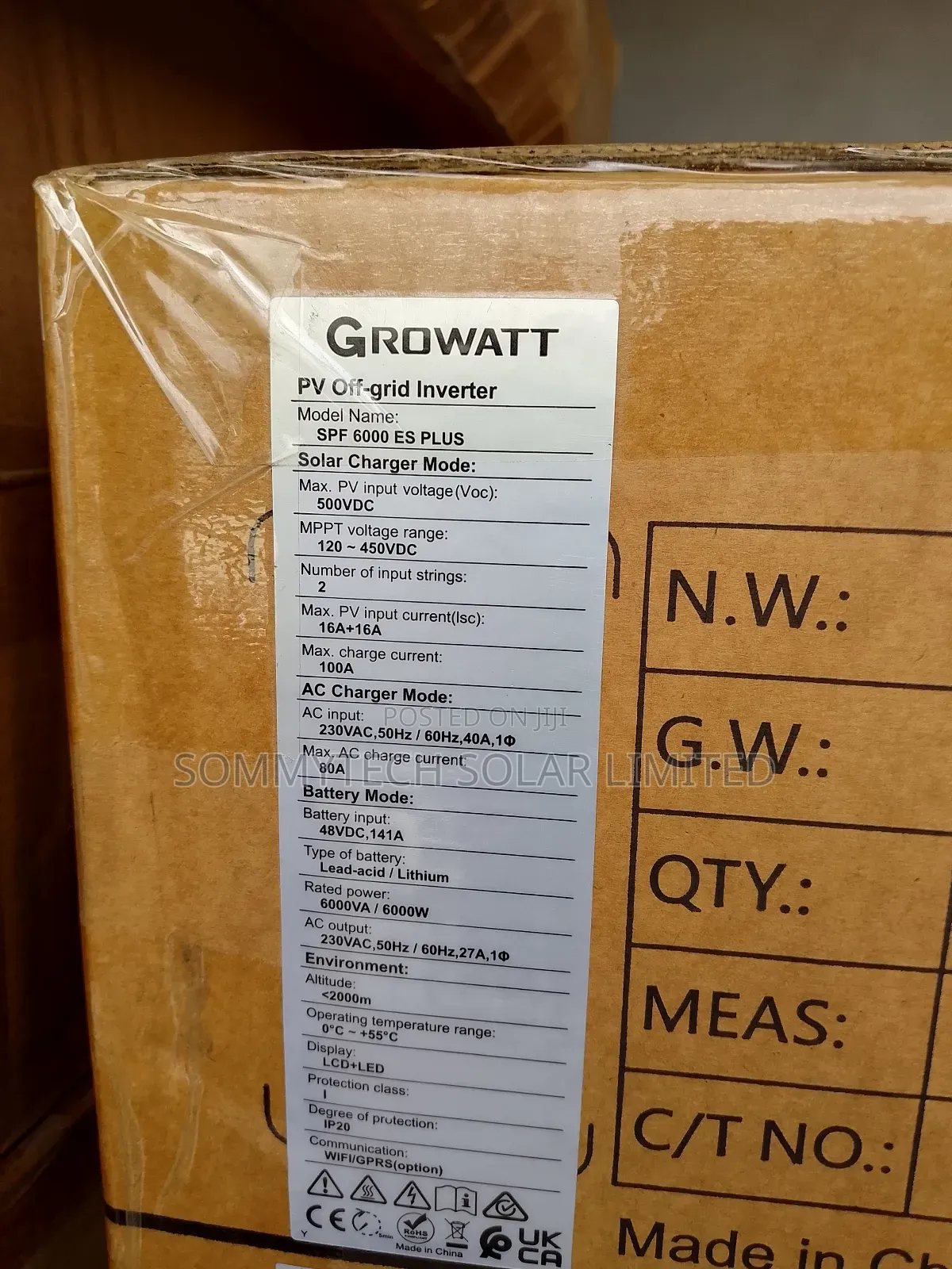 6kva Growat Double MPPT