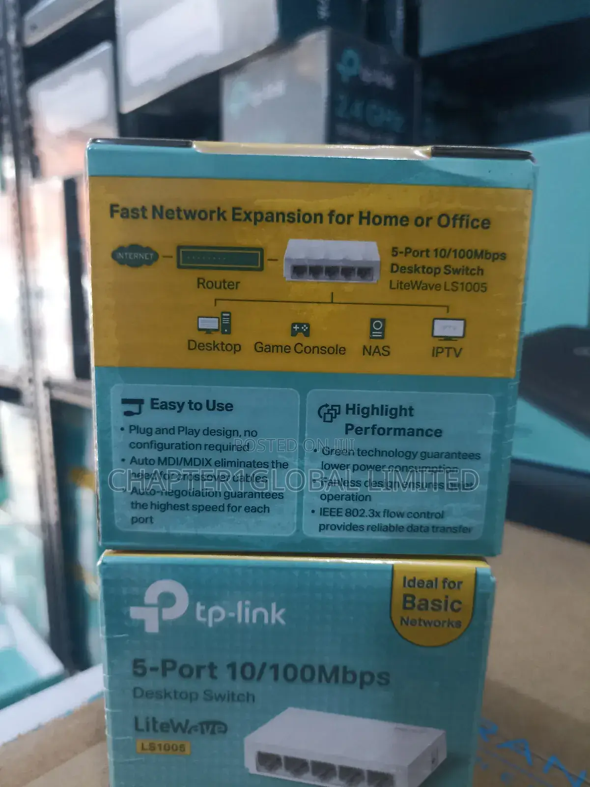 Switch TP-Link 5-Port 10/100mbps Desktop Ls1005