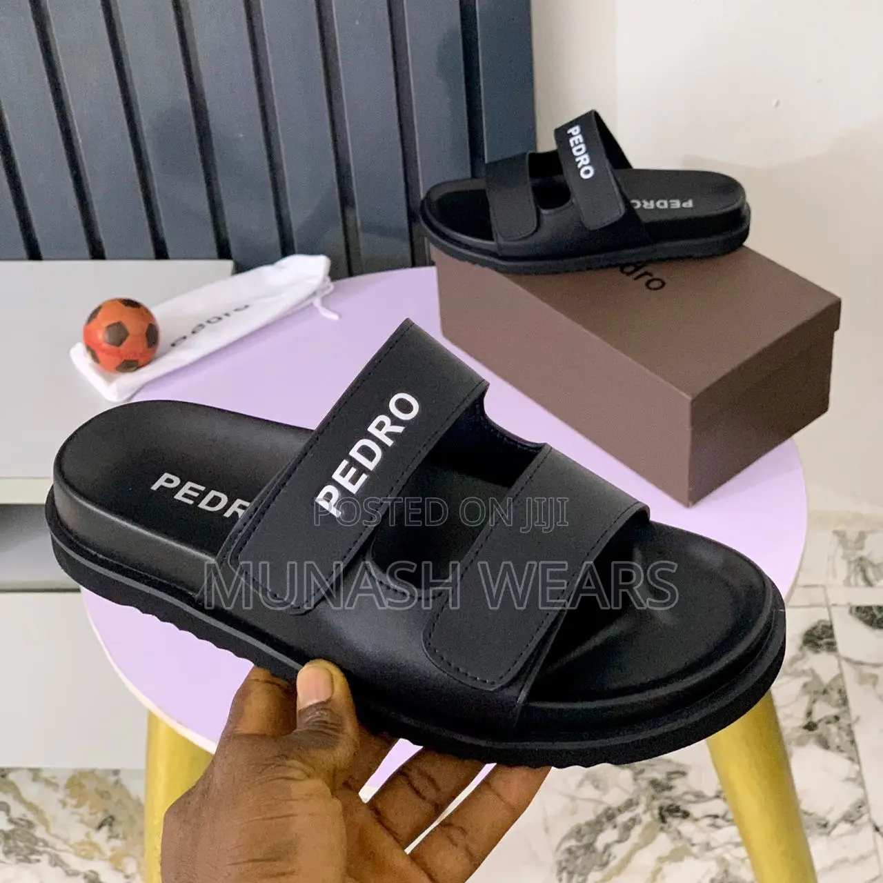 Pedro Leather Slipers 40-46