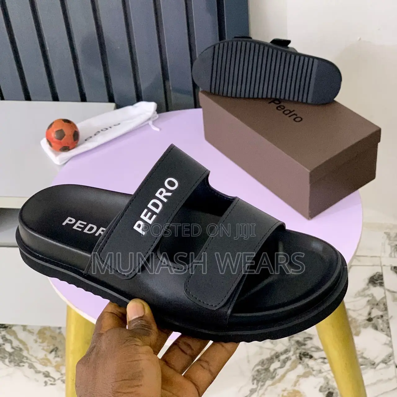 Pedro Leather Slipers 40-46