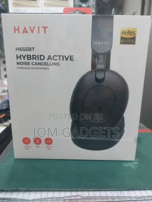 Havit H655bt Hybrid Active Noise Cancelling Wireless Headphones.