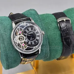 Mark Fairwhale Quality Luxury Men Genuine Leather Wristwatch