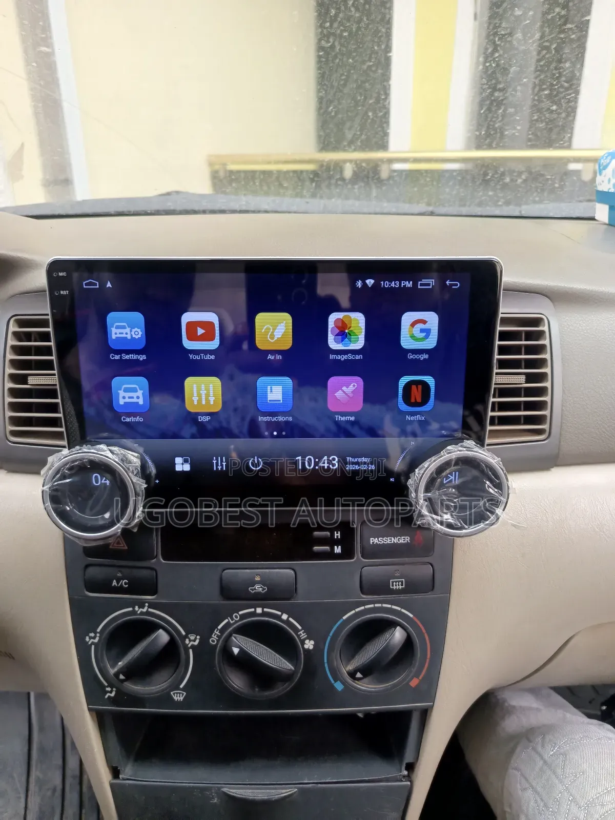 Toyota Corolla 2003/2006 Android Screen (2 Nob Control) With GPS (Map)