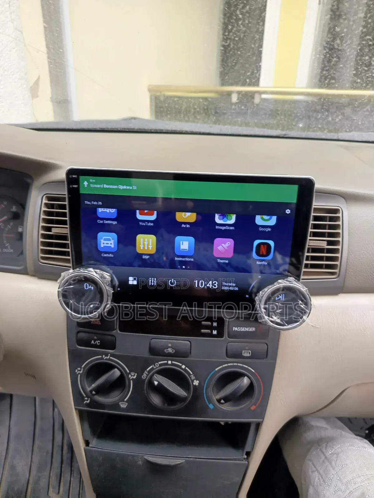 Toyota Corolla 2003/2006 Android Screen (2 Nob Control) With GPS (Map)