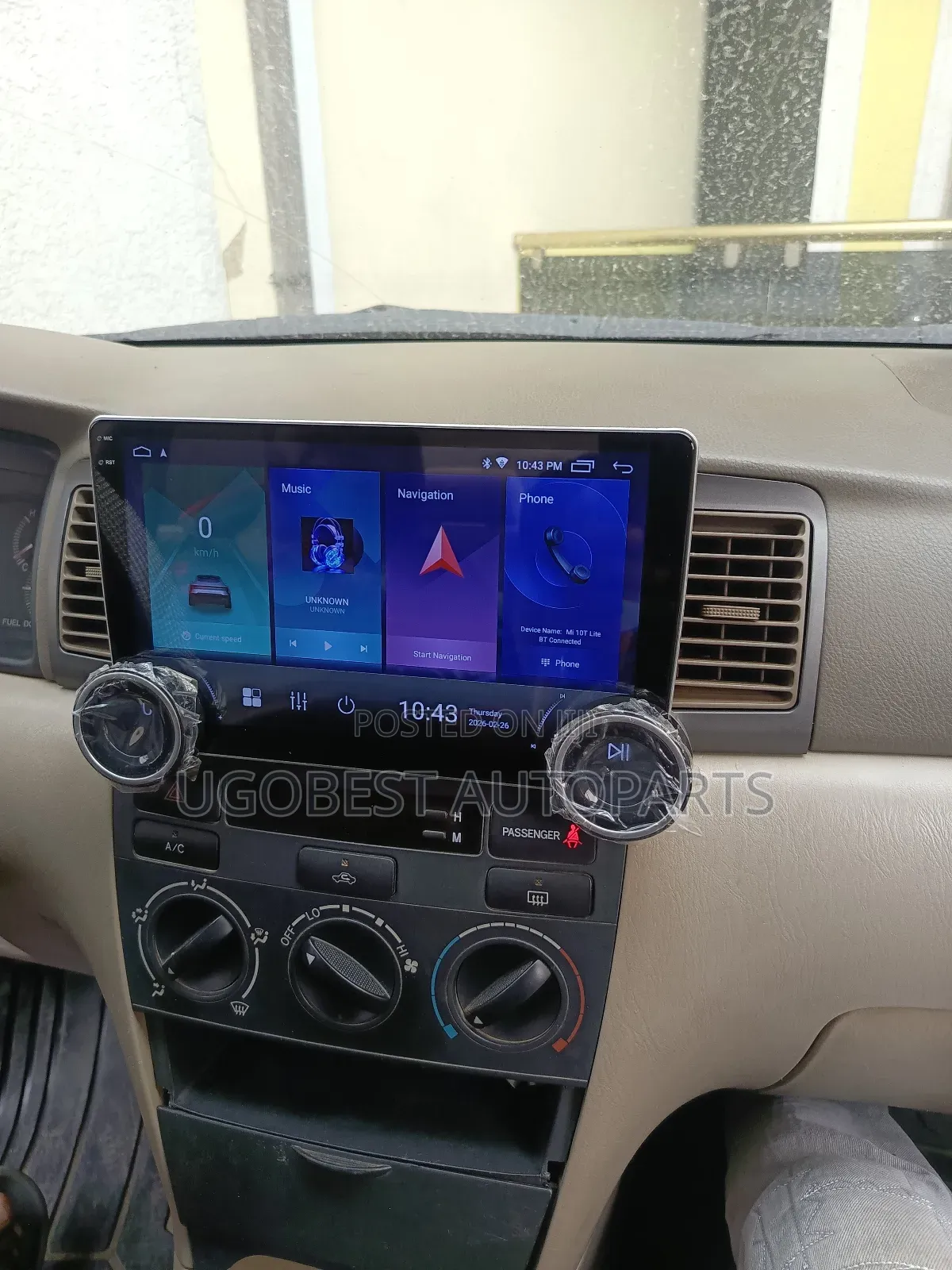 Toyota Corolla 2003/2006 Android Screen (2 Nob Control) With GPS (Map)