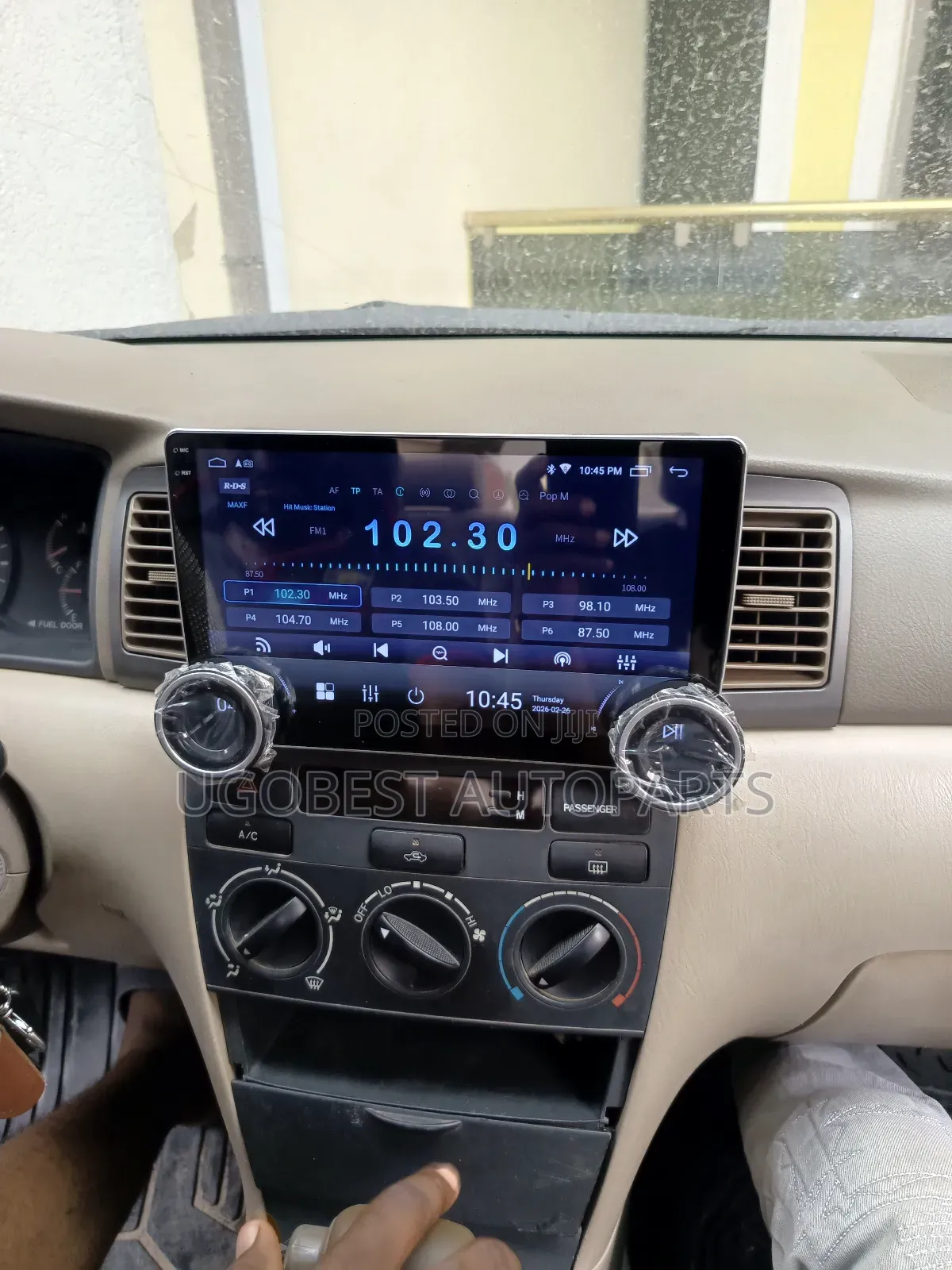 Toyota Corolla 2003/2006 Android Screen (2 Nob Control) With GPS (Map)