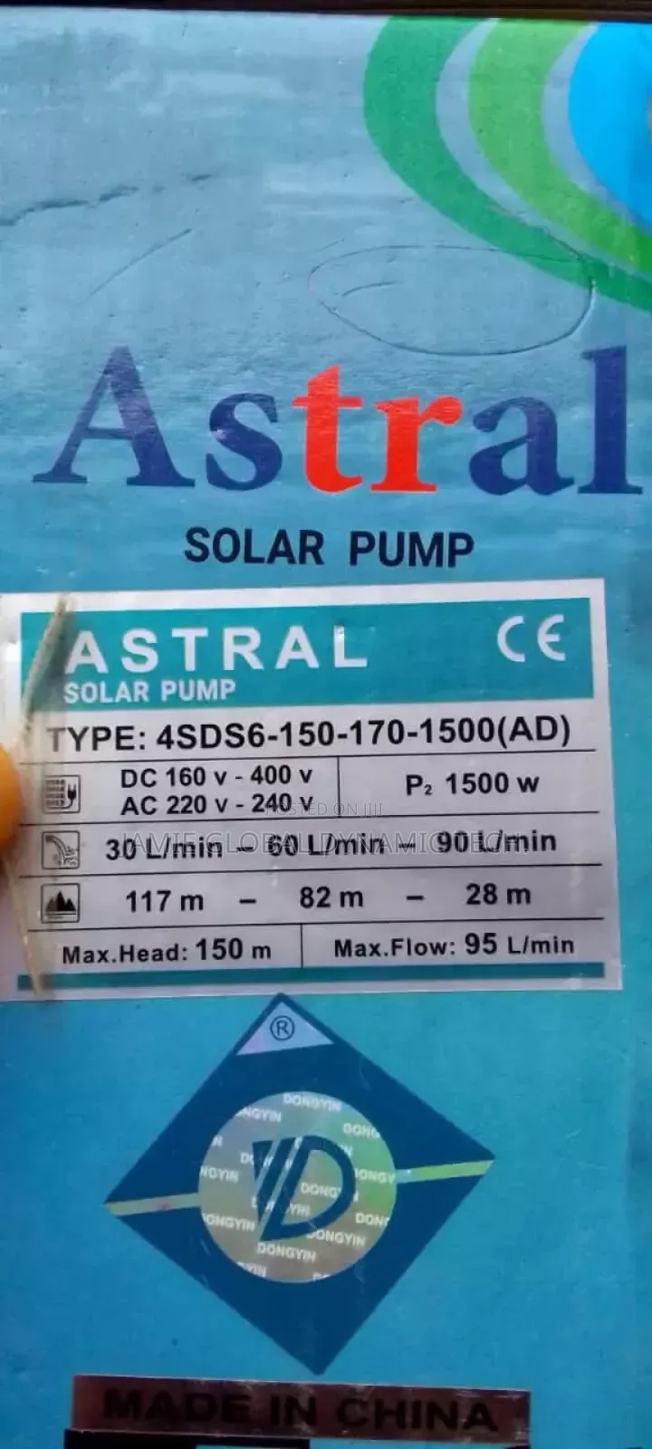 Ac/Dc Solar Submersible Pump 2hp