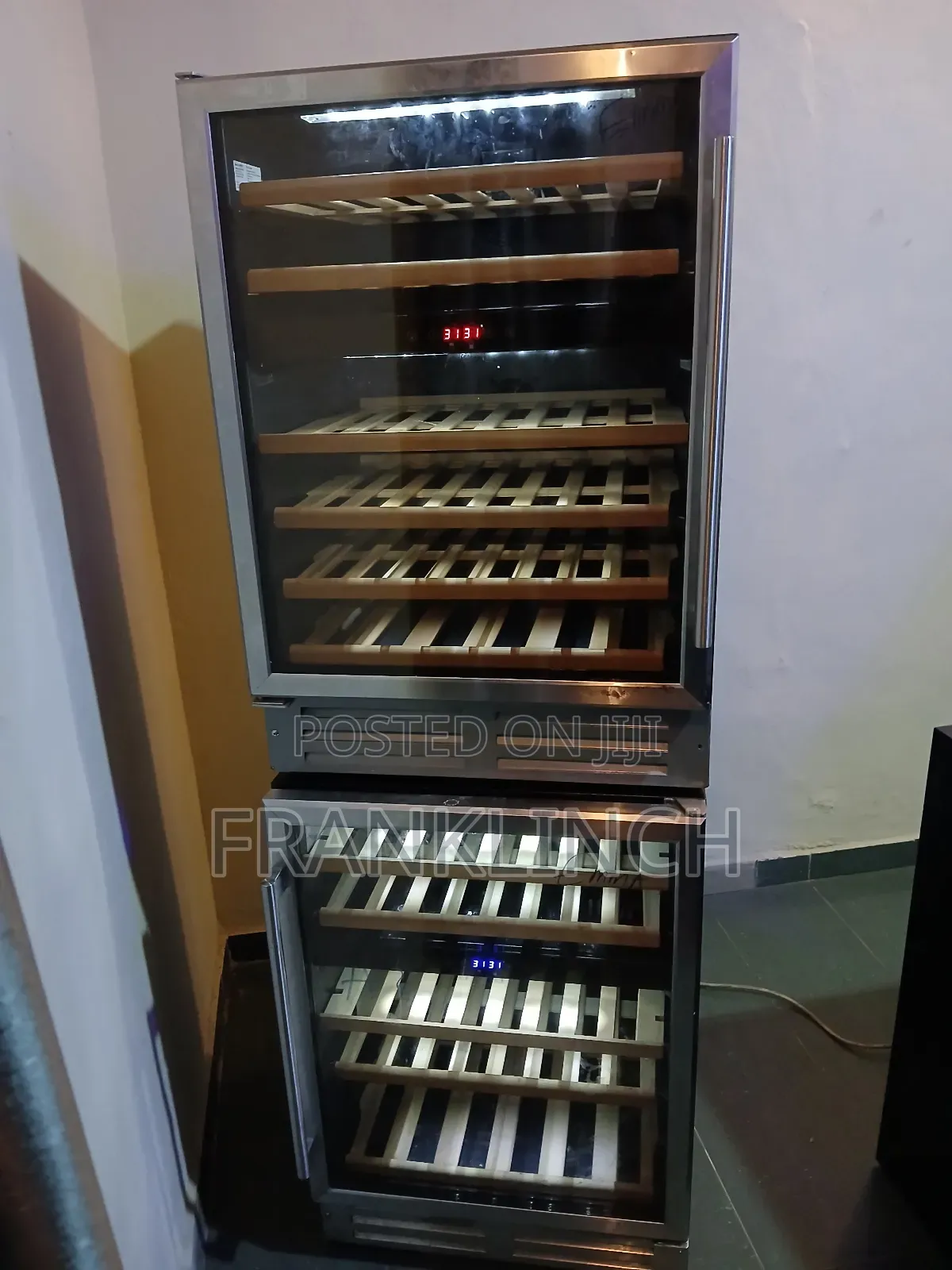 Caple Silver Frame 60cm Built-in Wine Chiller