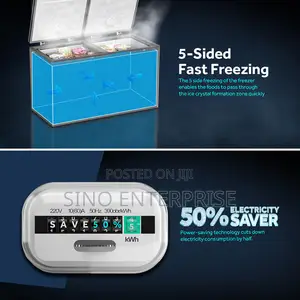 Thermocool 519 Liters Double Door Inverter Chest Freezer | HTF-519is