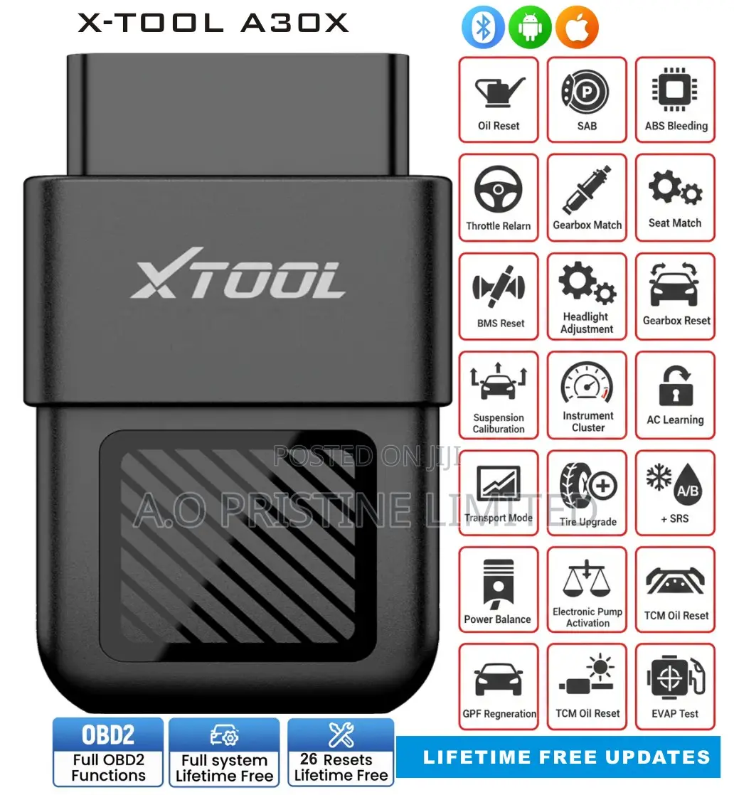 Xtool A30x Car Scanner With 31+ Services Reset Lifetime Free Update