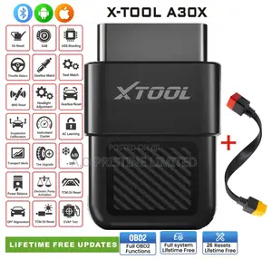 Xtool A30x Car Scanner With Obd Extension Cable Lifetime Free Update