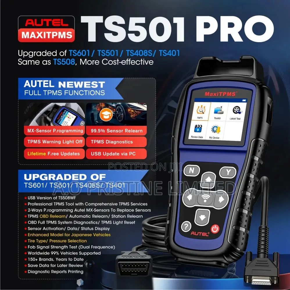 Autel Maxitpms Ts501 Pro Car TPMS Programming Relearn Tool