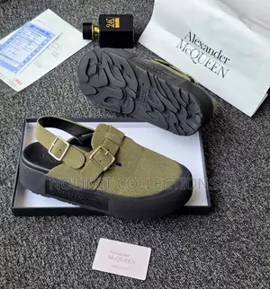 Alexander McQueen Suede Leather Clogs
