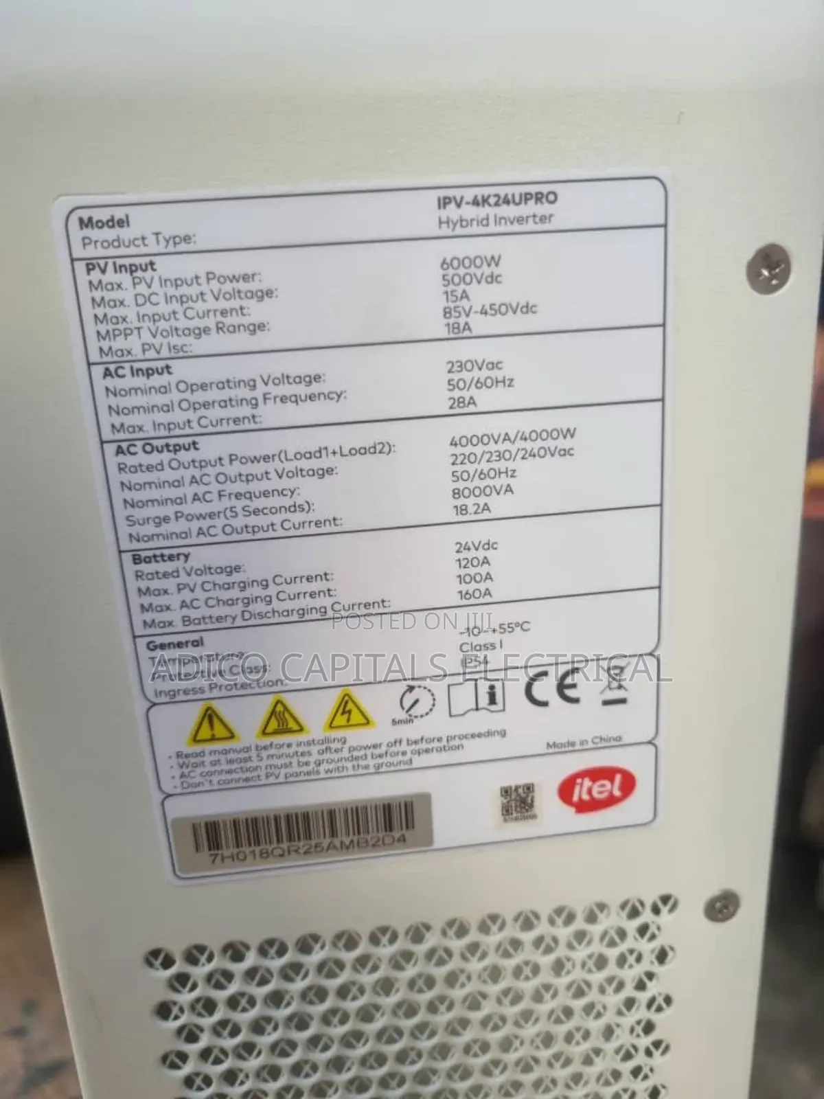 4kva Itel Inverter