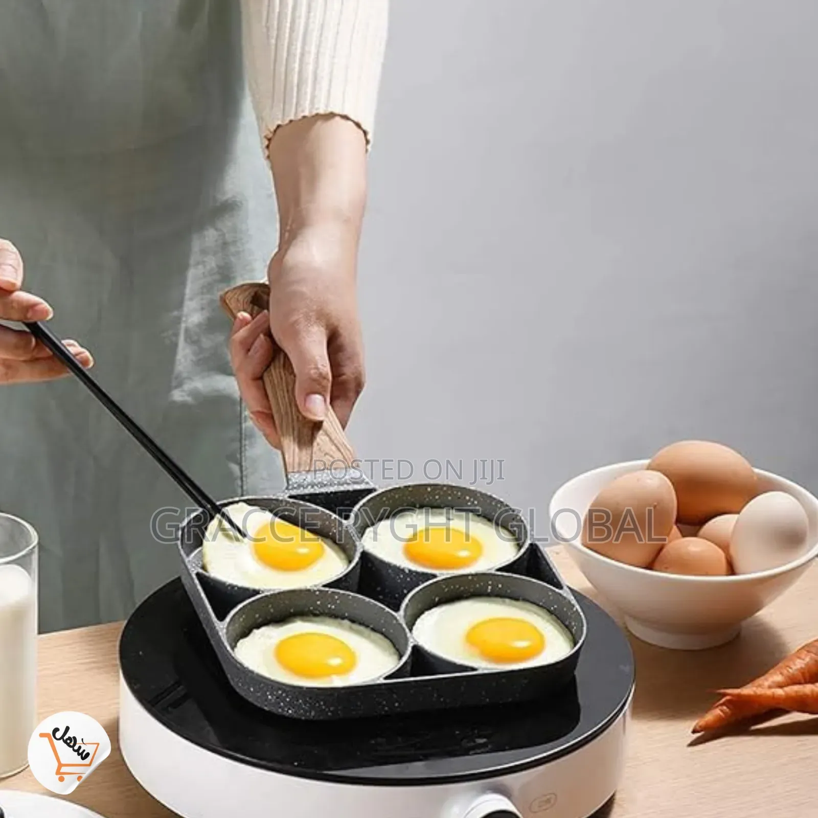 4 Holes Nonstick Pan