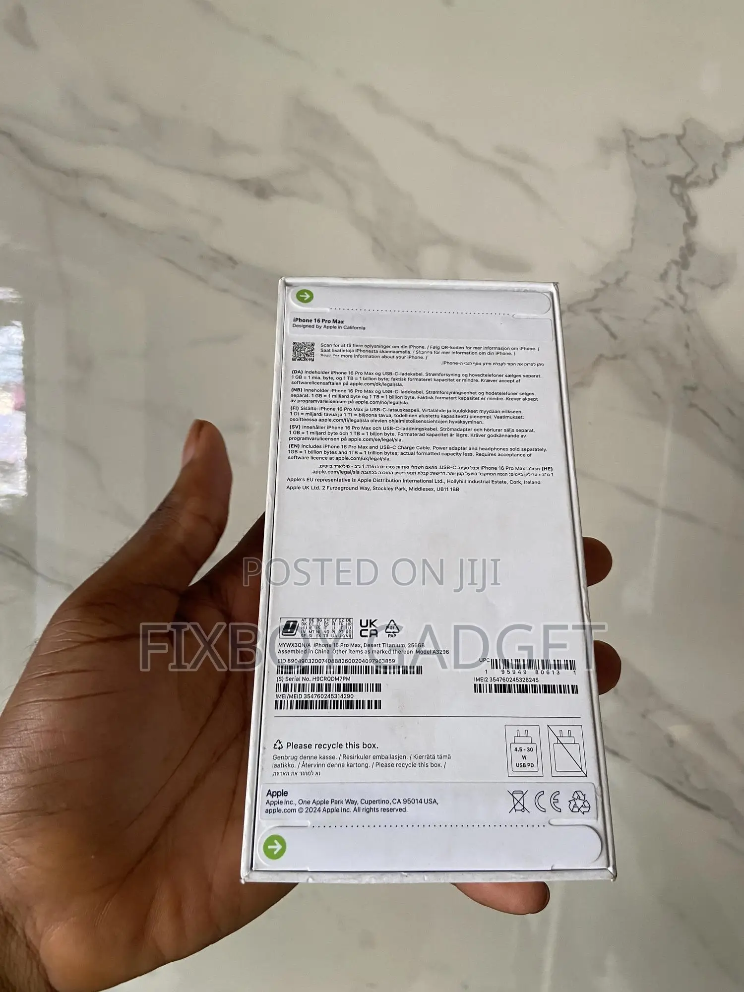 New Apple iPhone 16 Pro Max 256 GB