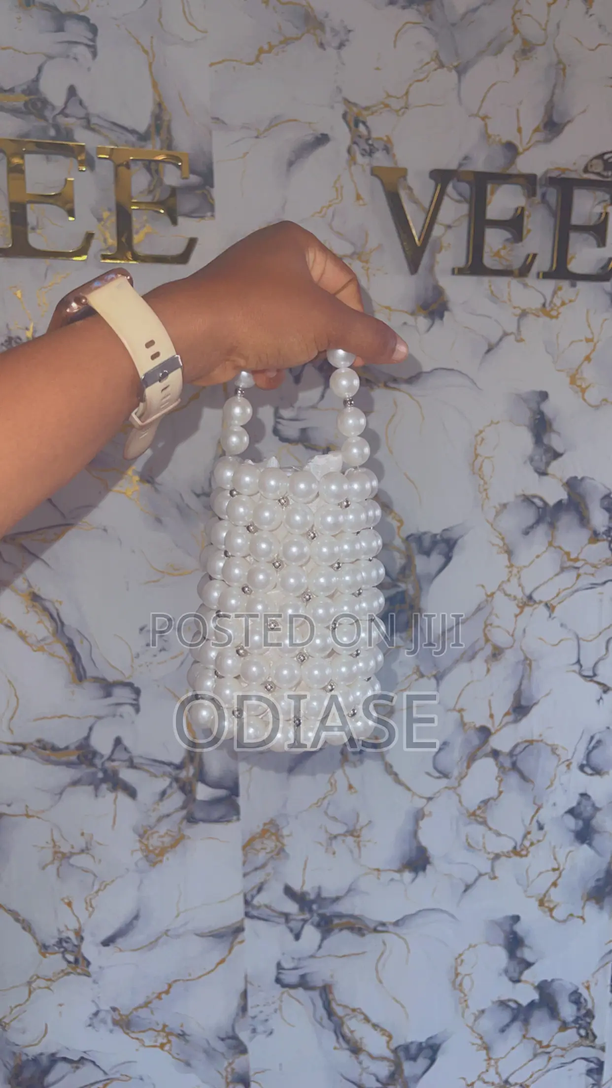 Cream Bucket Bag