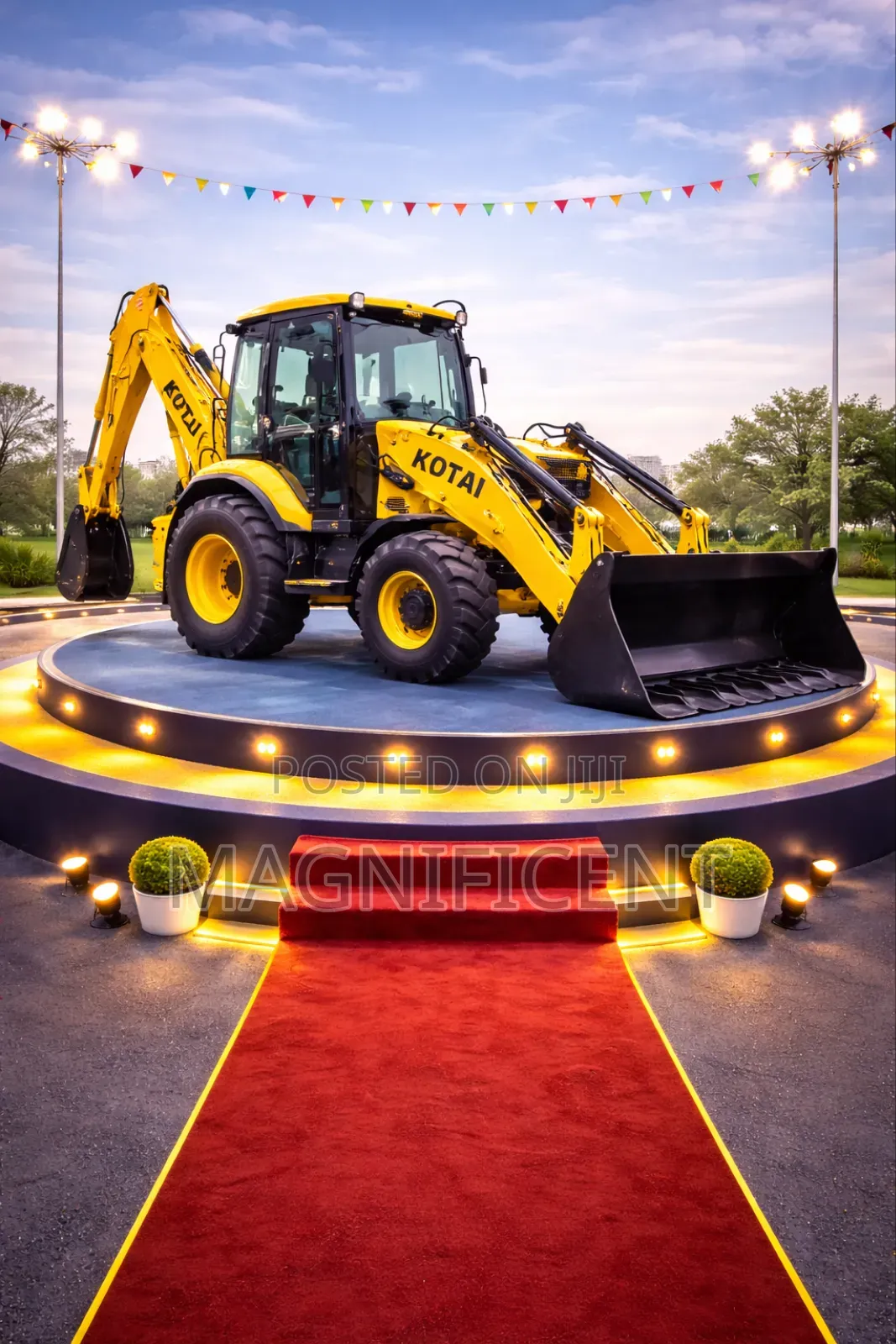 Kotai Kd70 Backhoe Loader Powerful Heavy-Duty Construction Machine
