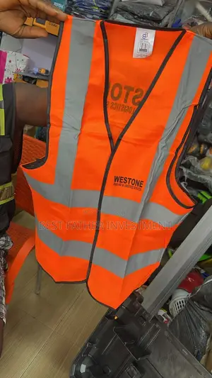 Durable Orange Color Reflective Jacket With Logo Branding