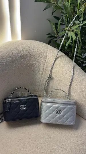 Luxe Chanel Bag Black, White , Pink Comes With a Longer Strap