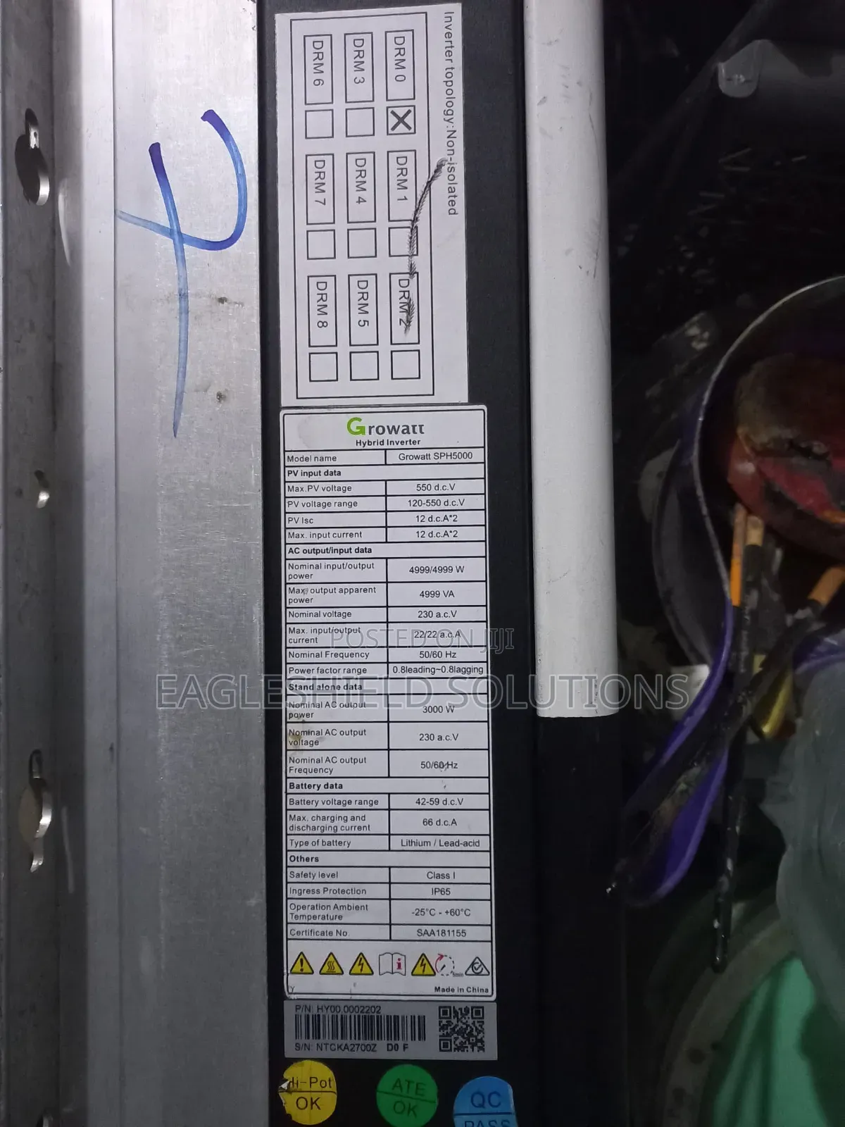 Growatt SPH 5000 Hybrid Inverter