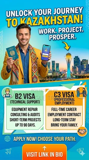 Kazakhstan B2 and C3 Visa Available