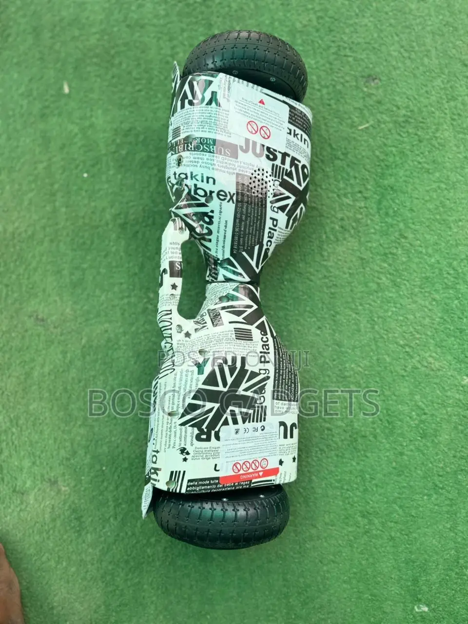 White 6.5-Inch Smart Wheel Hoverboard With Bluetooth Led Lights