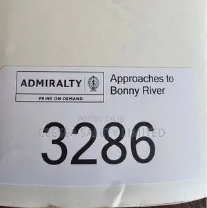 British Admiralty Nautical Chart 3286 Approaches To Bonny River