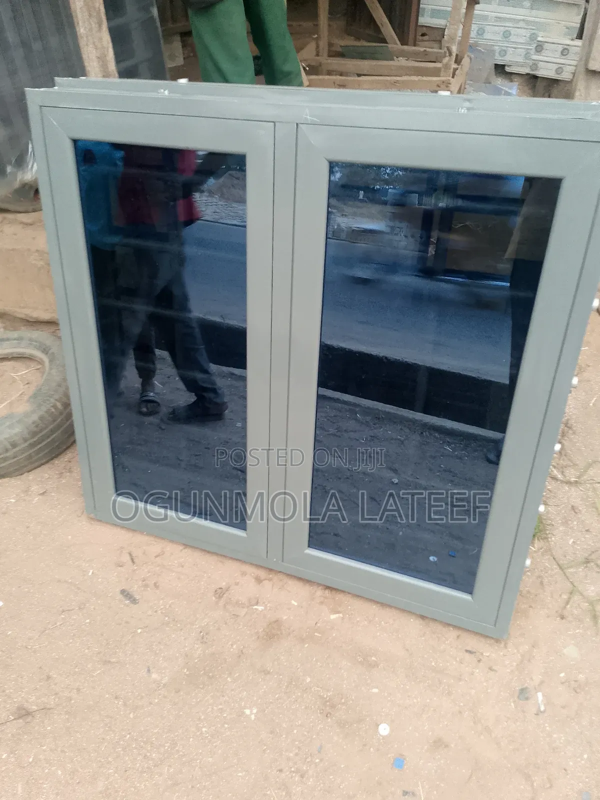 Window Aluminium Casement With Net and Burglary