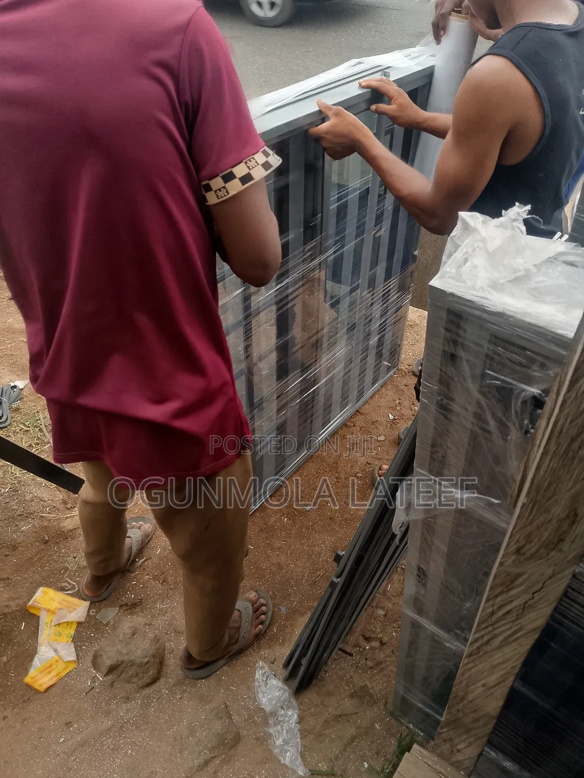 Window Aluminium Casement With Net and Burglary