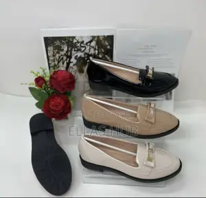 Flat Beige/Nude Color Ladies Boyfriend Shoes