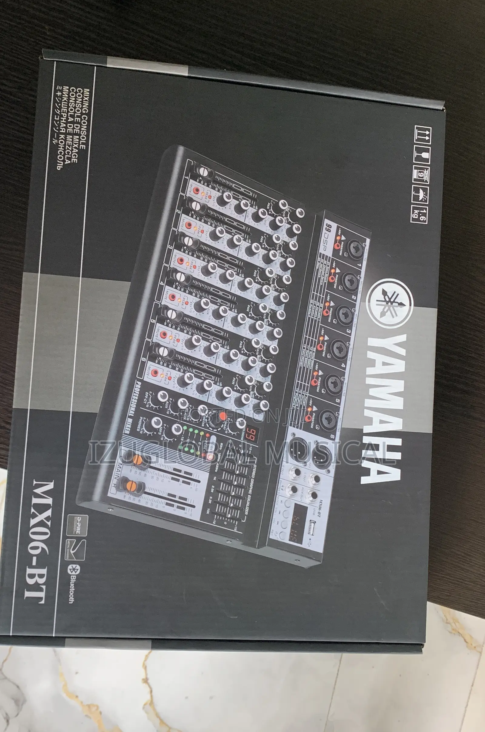 Yamaha Mx06-Bt Mixer Console With Equalizer