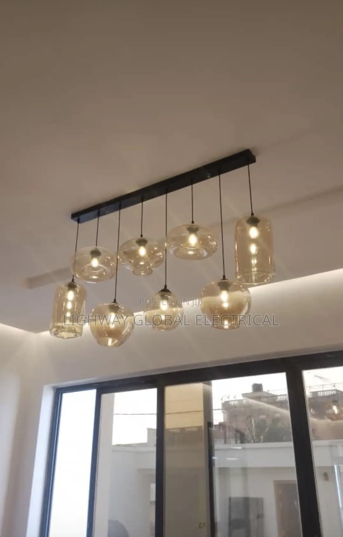 Modern Led Glass Dining Chandelier